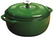 Green Lodge enameled cast iron Dutch oven